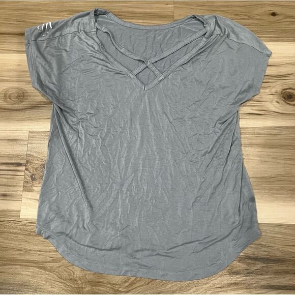 Harley Davidson Grey Strappy Short Sleeve Shirt Women’s Small - Picture 5 of 5